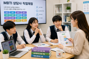 MBTI 상담사 직업체험 성격 분석 및 상담 교육 장면
